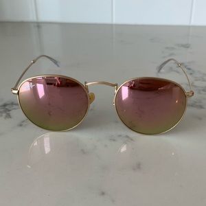 Ray Ban Round Flash Sunglasses